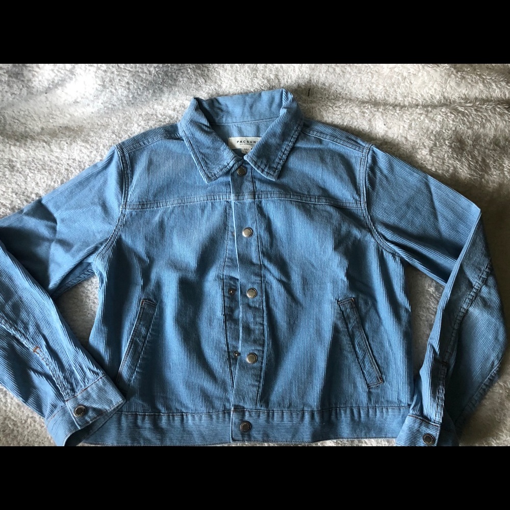 baby blue corduroy jacket